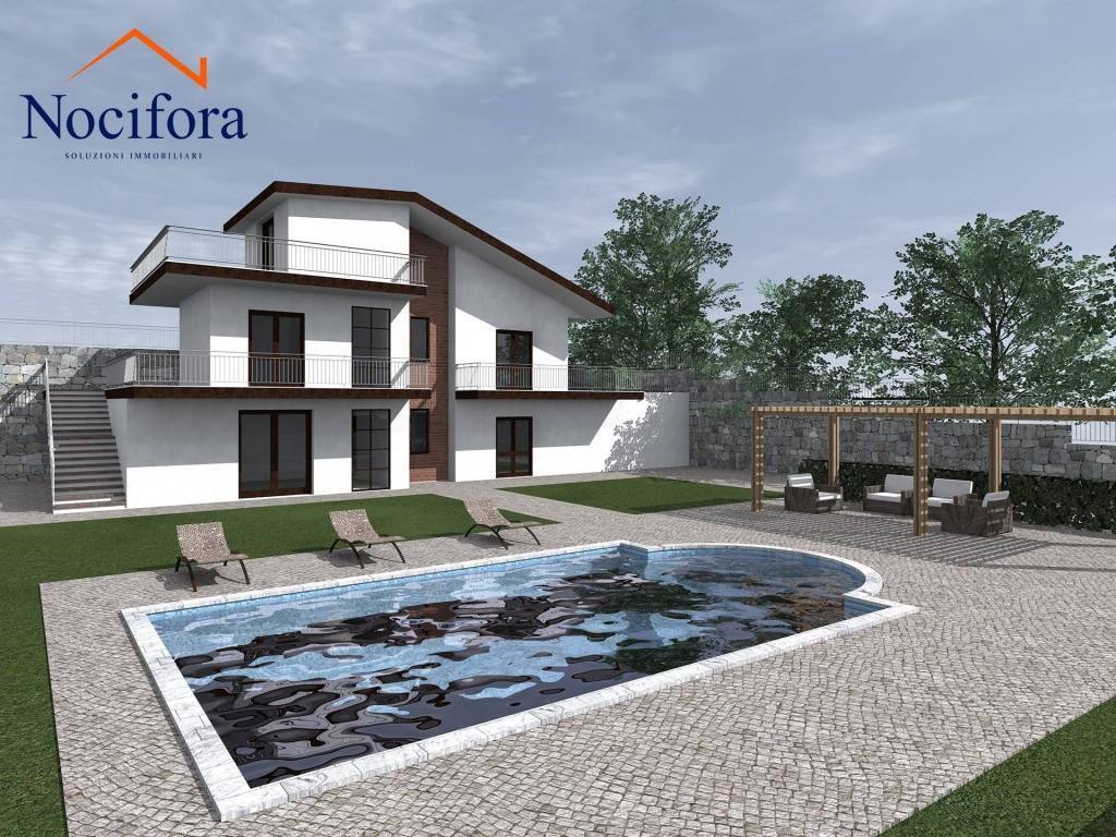 Villa a Piedimonte Etneo, 5 locali, 2 bagni, giardino privato, 194 m²