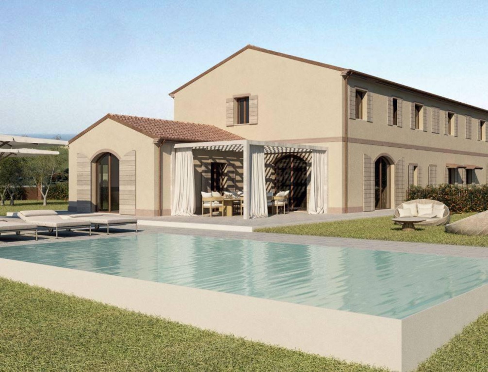 Villa a schiera a Sirolo, 5 locali, 2 bagni, giardino privato, 182 m²