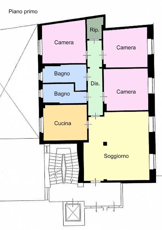 Quadrilocale in Strada Massimo D'Azeglio 29, Parma, 2 bagni, 130 m²