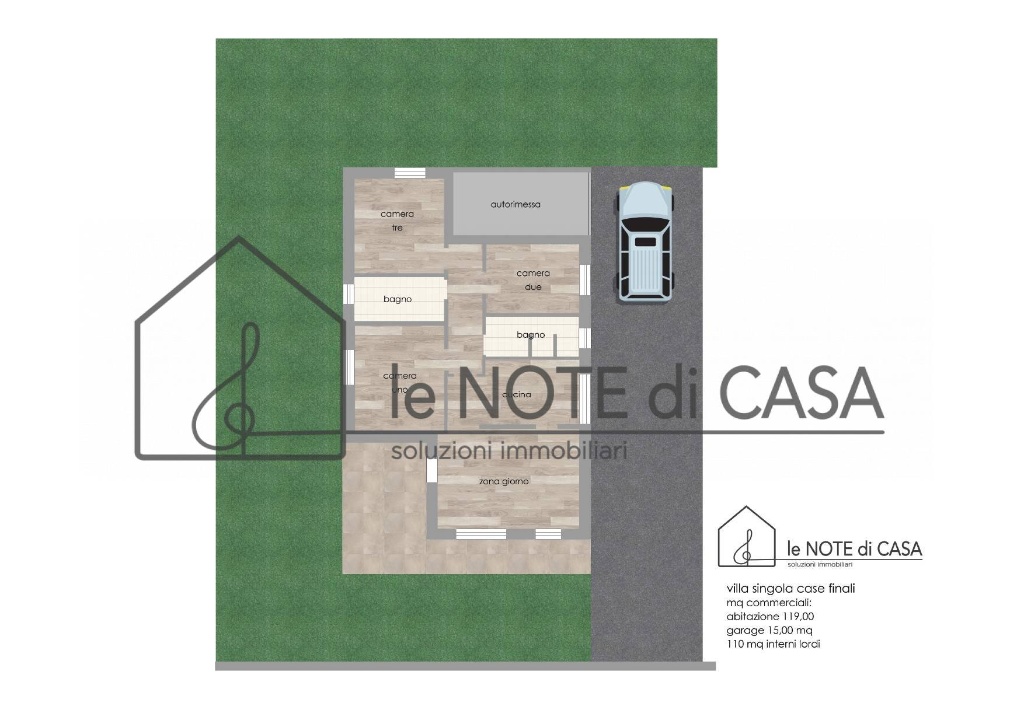 Casa indipendente in Case Finali, Cesena, 4 locali, 2 bagni, con box