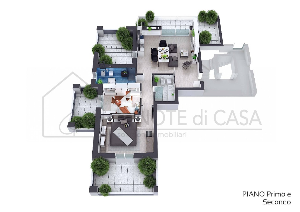 Trilocale in Via Masiera Ii, Cesena, 2 bagni, con box, 127 m²