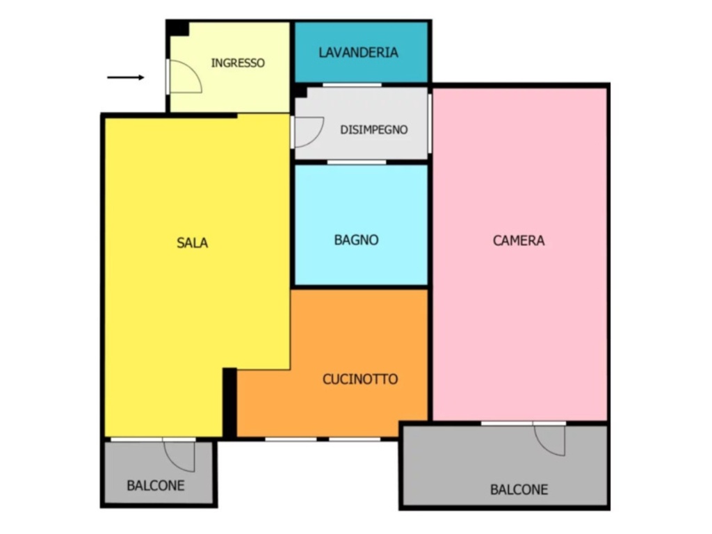 Appartamento in Via Ugo de Carolis, Roma, 1 bagno, 60 m², 1° piano