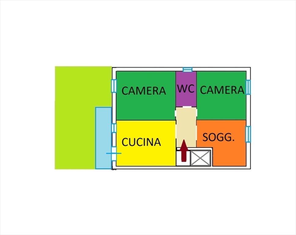 Trilocale a Trani, 1 bagno, con box, 104 m², piano rialzato, 1 balcone