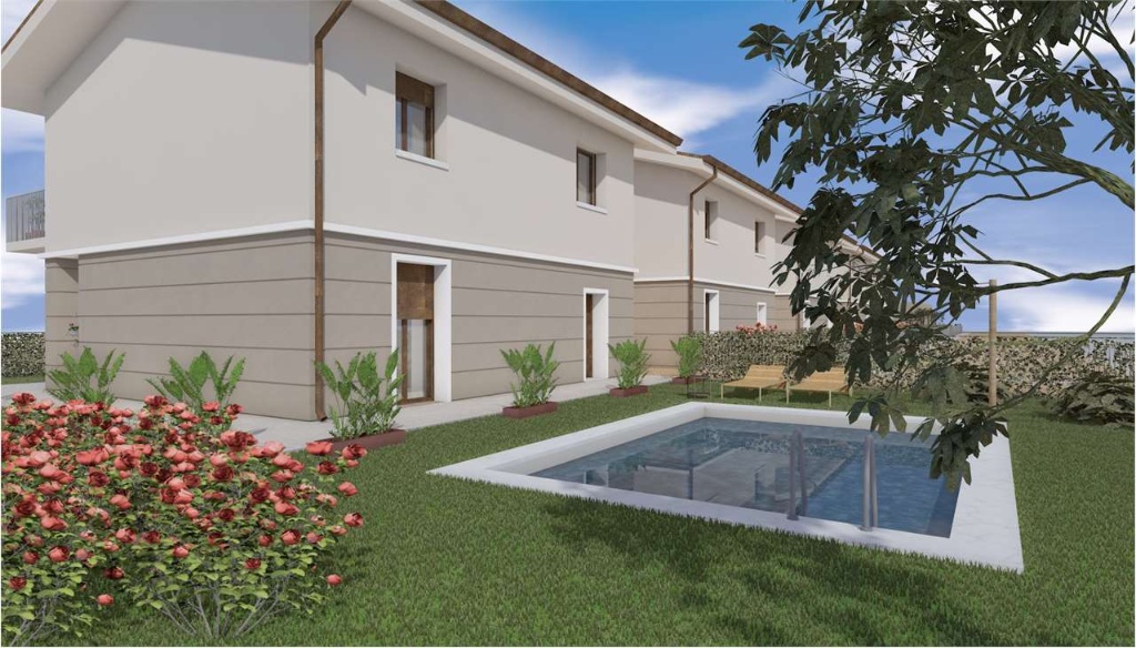 Villa a Castel d'Azzano, 6 locali, 3 bagni, giardino privato, garage