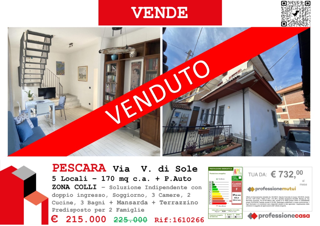 Casa indipendente in Via Vado Di Sole 5, Pescara, 5 locali, 3 bagni