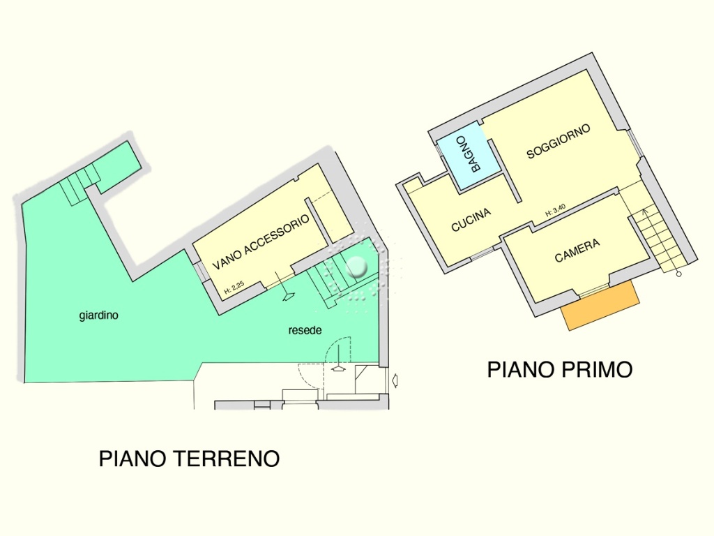 Trilocale a Firenze, 1 bagno, giardino privato, 58 m², 1° piano