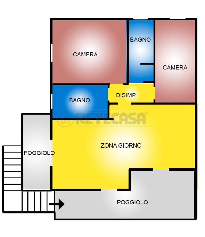 Monolocale a Borgoricco, 2 bagni, garage, 96 m², ultimo piano