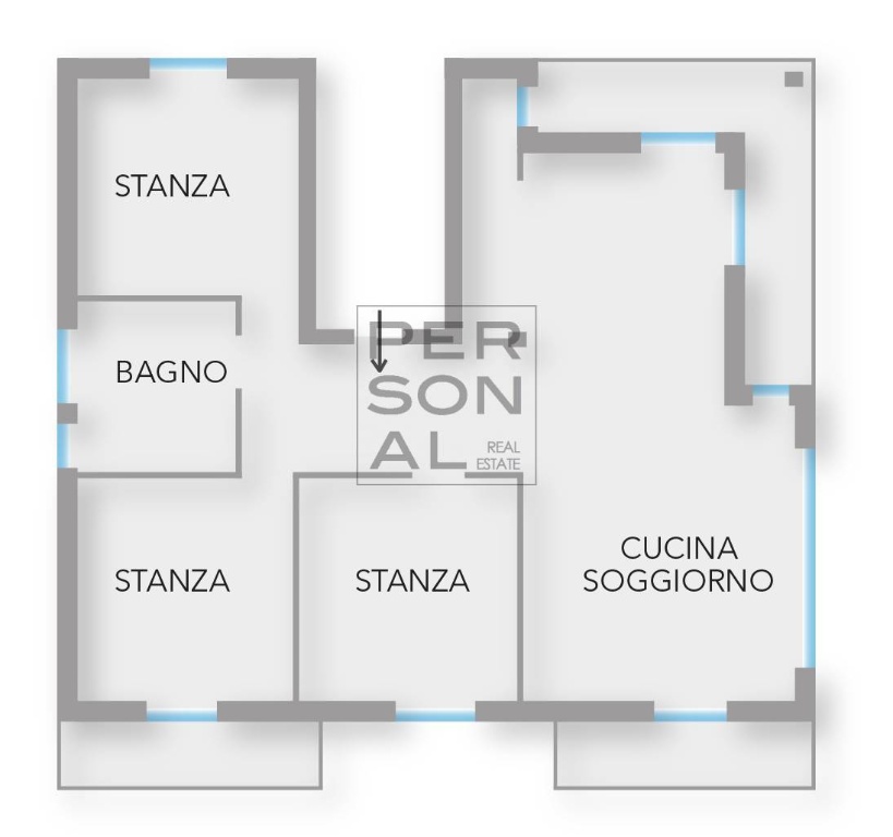 Appartamento a Trento, 5 locali, 1 bagno, 140 m² in vendita