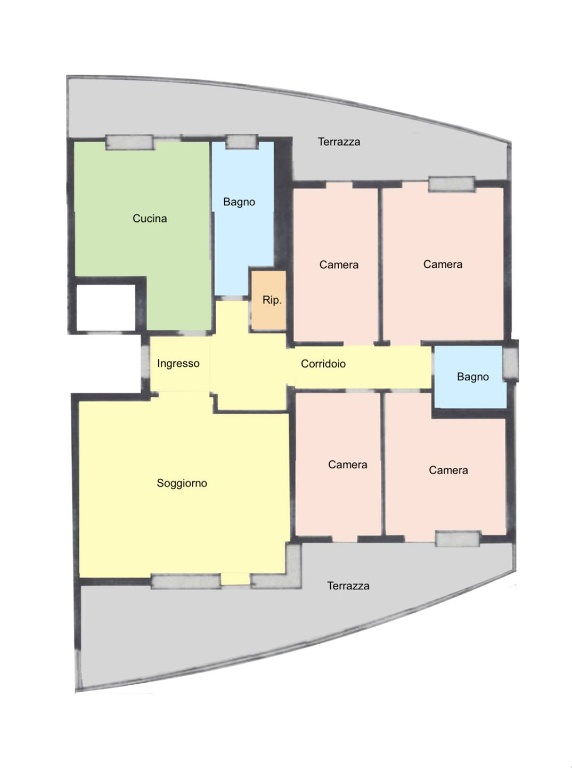 Appartamento a Bolzano, 5 locali, 2 bagni, arredato, 142 m², 1° piano