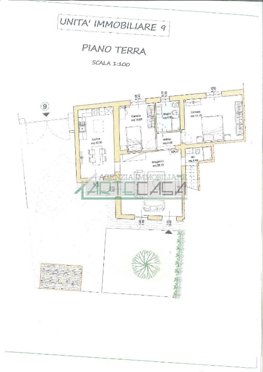 Villa a schiera a Cascina, 4 locali, 1 bagno, posto auto, 99 m²