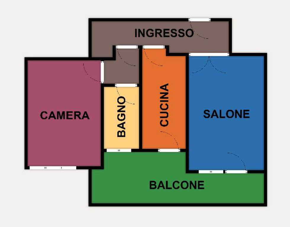 Bilocale in Via Piero Foscari, Roma, 1 bagno, 70 m², 1° piano