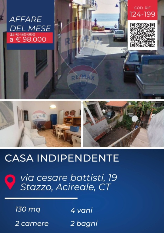 Casa indipendente in Via cesare battisti, Acireale, 4 locali, 2 bagni
