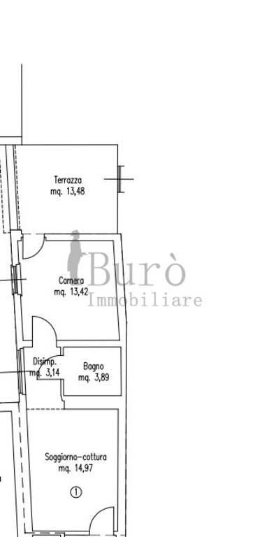 Bilocale in Borgo Naviglio, Parma, 1 bagno, 50 m², 1° piano in vendita