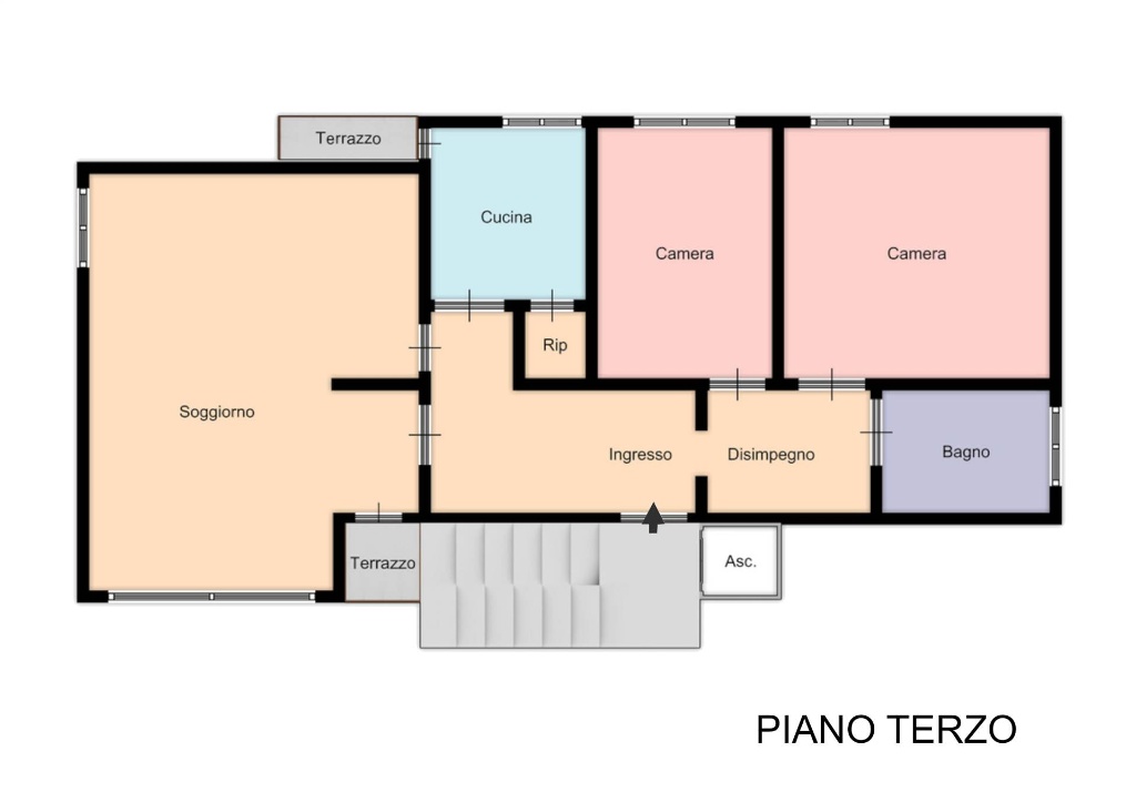 Appartamento a Pisa, 5 locali, 1 bagno, 90 m², 3° piano, ascensore