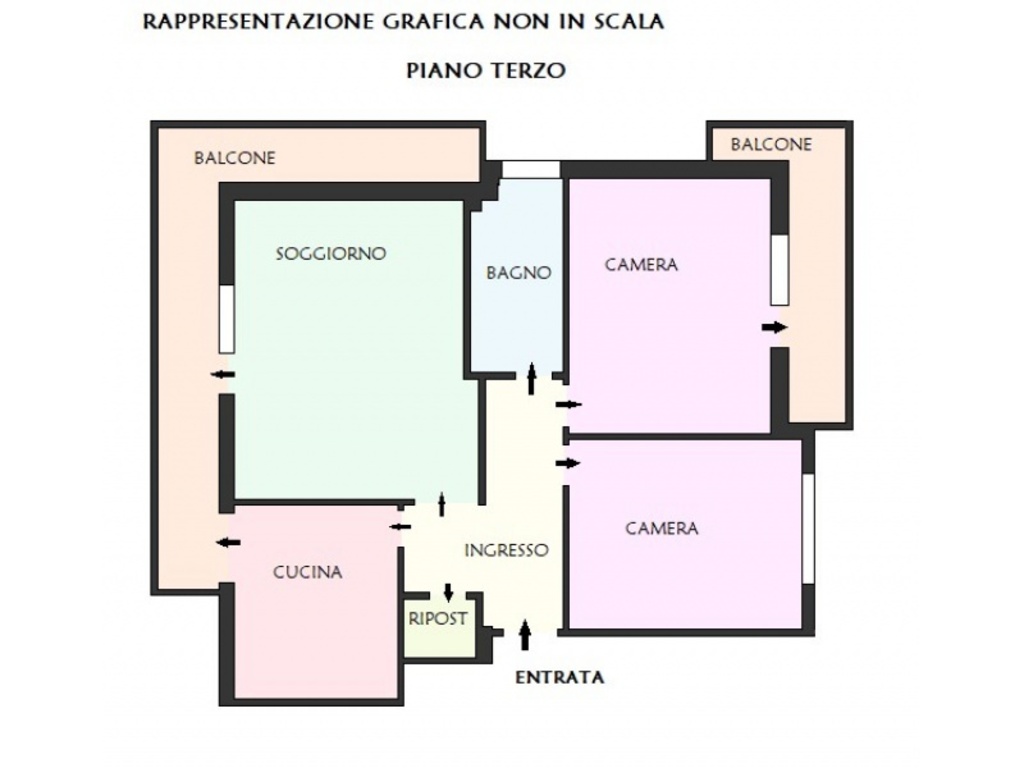 Appartamento in Via Grottaminarda, Roma, 1 bagno, 110 m², 3° piano