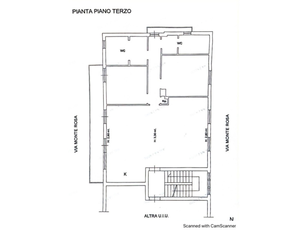 Appartamento in Via Monte Rosa, Napoli, 2 bagni, 120 m², 3° piano