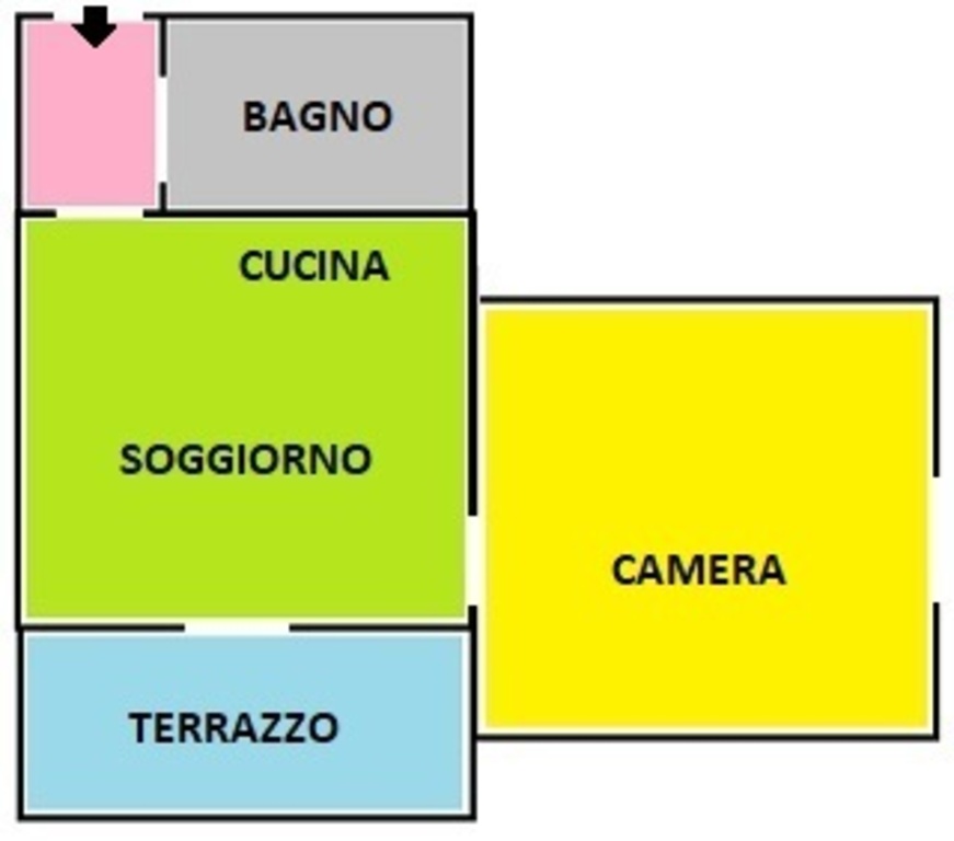 Bilocale a Loano, 1 bagno, posto auto, arredato, 40 m², 2° piano