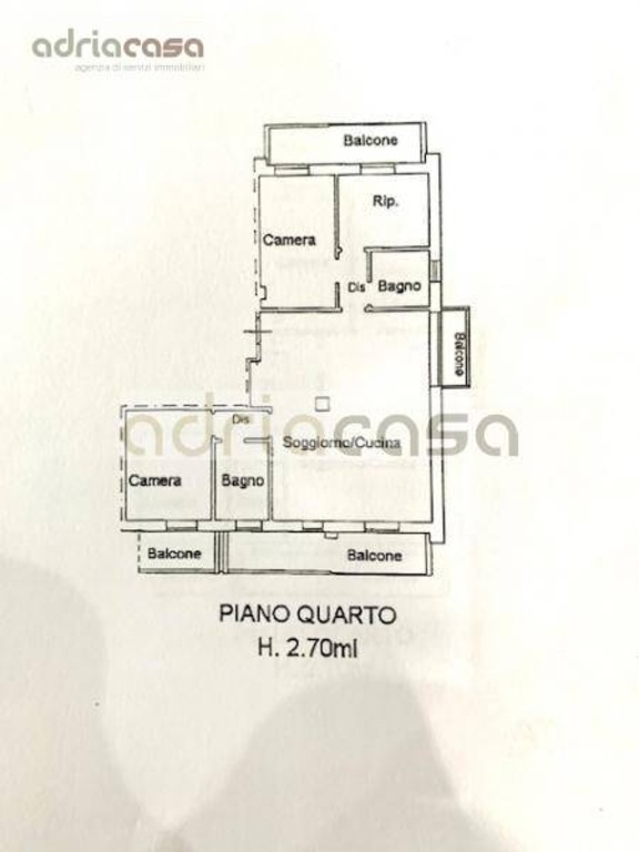 Appartamento in Via cervino, Riccione, 5 locali, 2 bagni, 100 m²