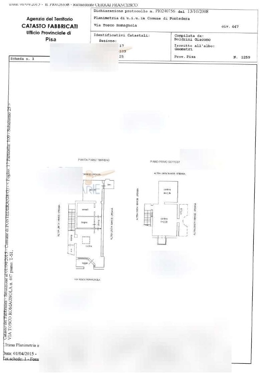 Appartamento in Via Tosco Romagnola 447, Pontedera, 5 locali, 1 bagno