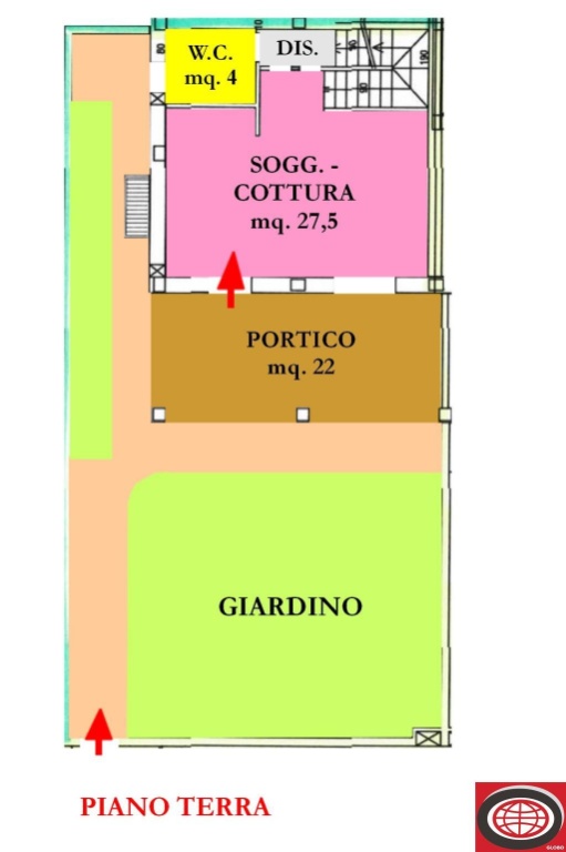 Villa trifamiliare a Cesena, 5 locali, 3 bagni, con box, 167 m²