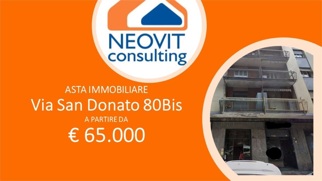 Bilocale in Via San Donato 80/bis, Torino, 1 bagno, 68 m², 1° piano
