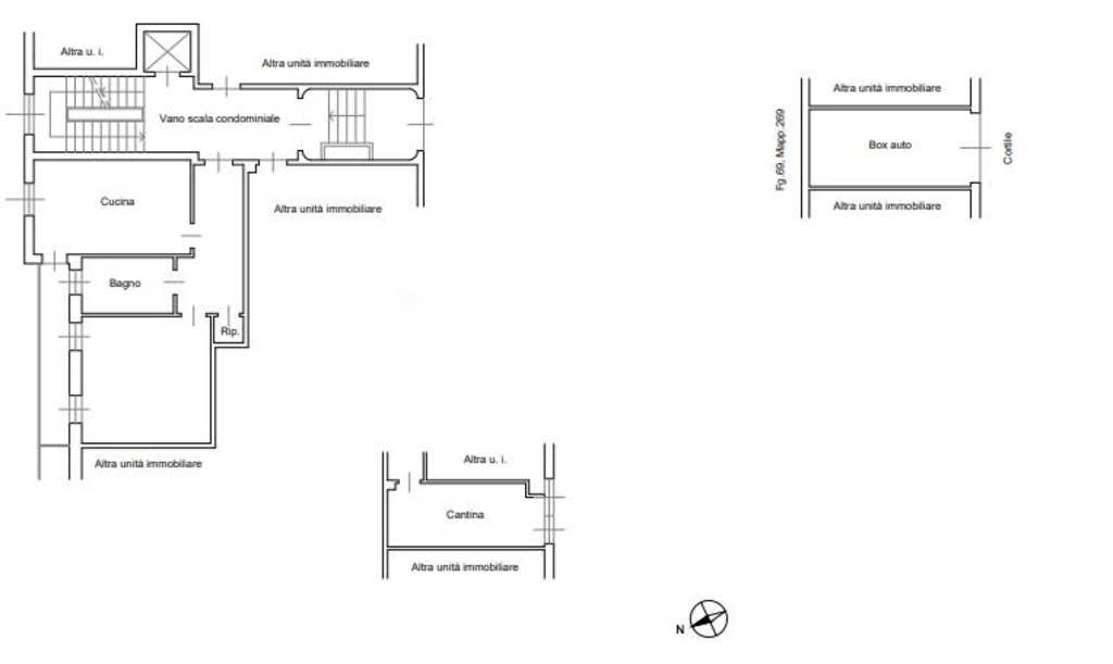 Quadrilocale a Piacenza, 1 bagno, 63 m², piano rialzato in vendita