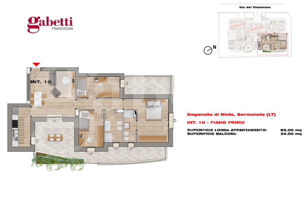 Quadrilocale in Via le pastine snc, Sermoneta, 2 bagni, 95 m²