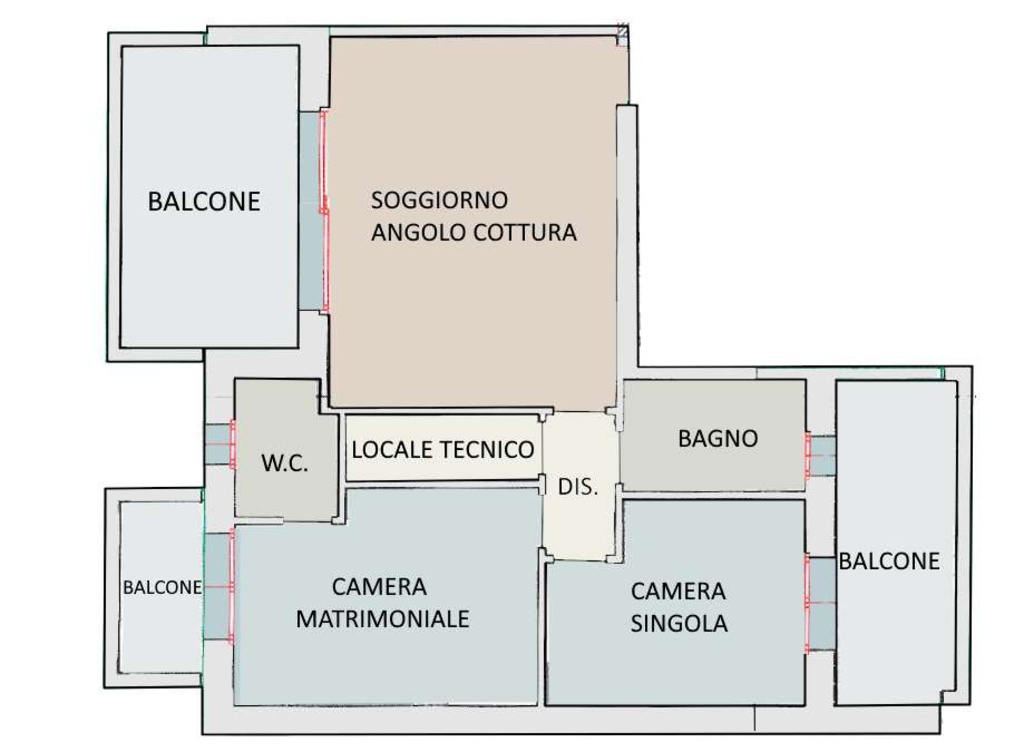 Trilocale in Via Europa 400, Santarcangelo di Romagna, 2 bagni, garage