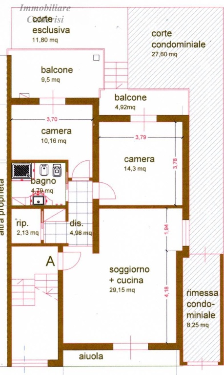 Trilocale a San Benedetto del Tronto, 1 bagno, giardino privato, 90 m²
