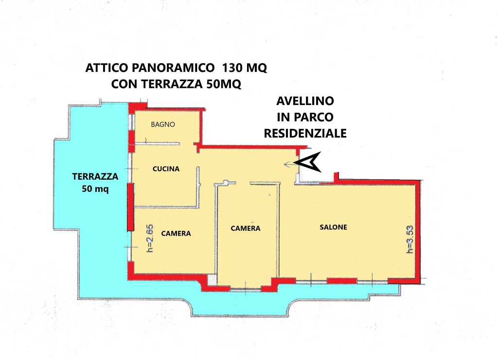 Trilocale in VIA ANNARUMMA, Avellino, 1 bagno, 125 m², 4° piano