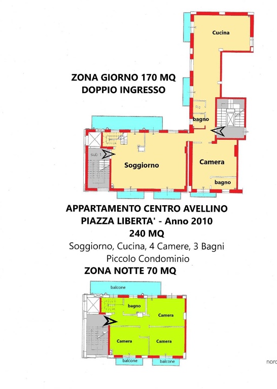 Appartamento ad Avellino, 5 locali, 3 bagni, posto auto, 240 m²